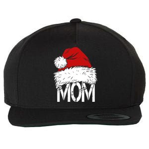 Christmas Santa Hat Mom Wool Snapback Cap