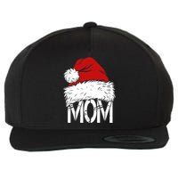 Christmas Santa Hat Mom Wool Snapback Cap