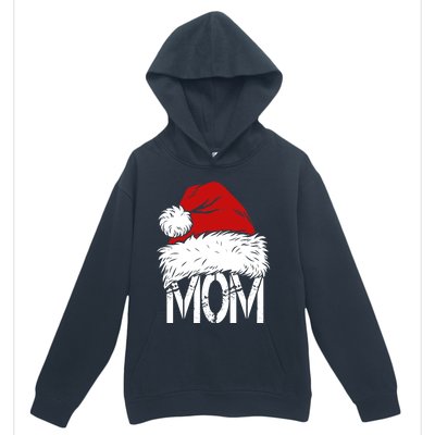 Christmas Santa Hat Mom Urban Pullover Hoodie