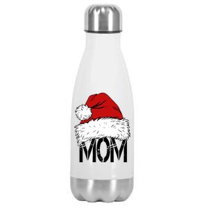 Christmas Santa Hat Mom Stainless Steel Insulated Water Bottle