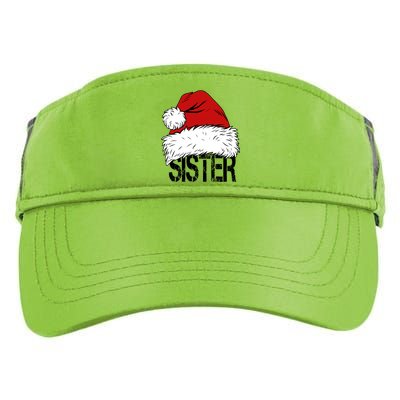 Christmas Santa Hat Sister Adult Drive Performance Visor