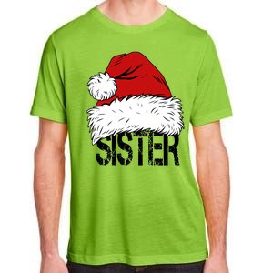 Christmas Santa Hat Sister Adult ChromaSoft Performance T-Shirt