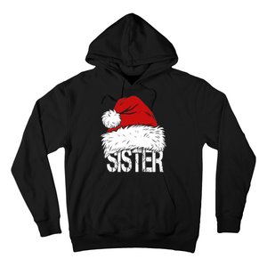 Christmas Santa Hat Sister Hoodie