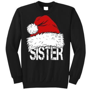 Christmas Santa Hat Sister Sweatshirt