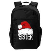 Christmas Santa Hat Sister Daily Commute Backpack