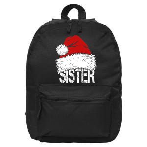 Christmas Santa Hat Sister 16 in Basic Backpack