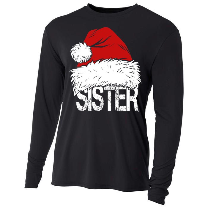 Christmas Santa Hat Sister Cooling Performance Long Sleeve Crew