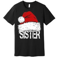 Christmas Santa Hat Sister Premium T-Shirt