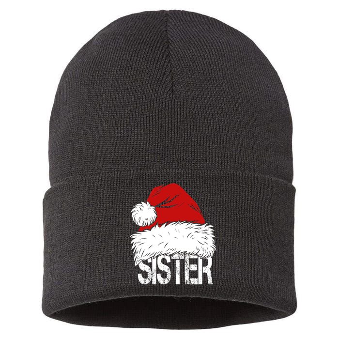 Christmas Santa Hat Sister Sustainable Knit Beanie