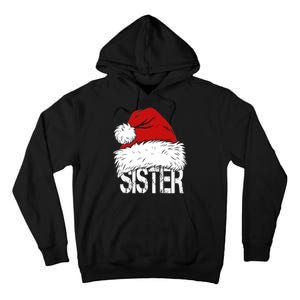 Christmas Santa Hat Sister Tall Hoodie