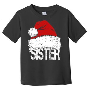 Christmas Santa Hat Sister Toddler T-Shirt