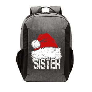 Christmas Santa Hat Sister Vector Backpack