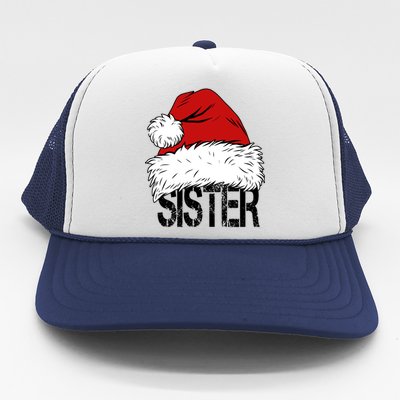 Christmas Santa Hat Sister Trucker Hat