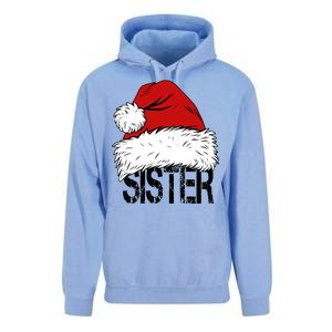 Christmas Santa Hat Sister Unisex Surf Hoodie