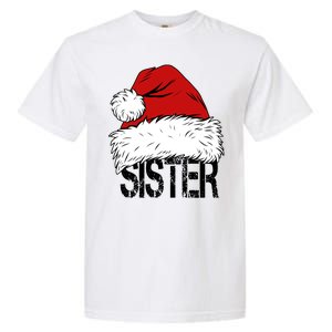 Christmas Santa Hat Sister Garment-Dyed Heavyweight T-Shirt