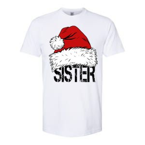 Christmas Santa Hat Sister Softstyle CVC T-Shirt