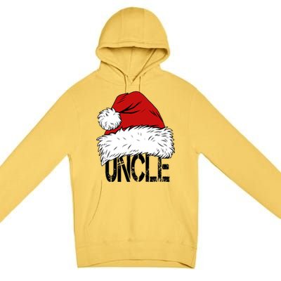 Christmas Santa Hat Uncle Premium Pullover Hoodie