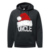 Christmas Santa Hat Uncle Performance Fleece Hoodie