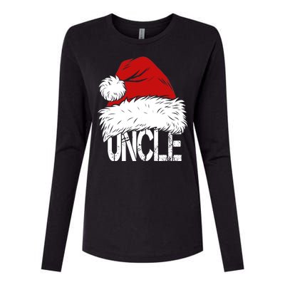 Christmas Santa Hat Uncle Womens Cotton Relaxed Long Sleeve T-Shirt