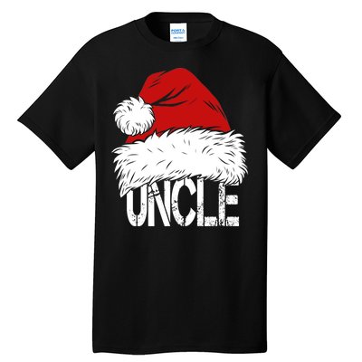 Christmas Santa Hat Uncle Tall T-Shirt