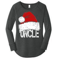 Christmas Santa Hat Uncle Women's Perfect Tri Tunic Long Sleeve Shirt