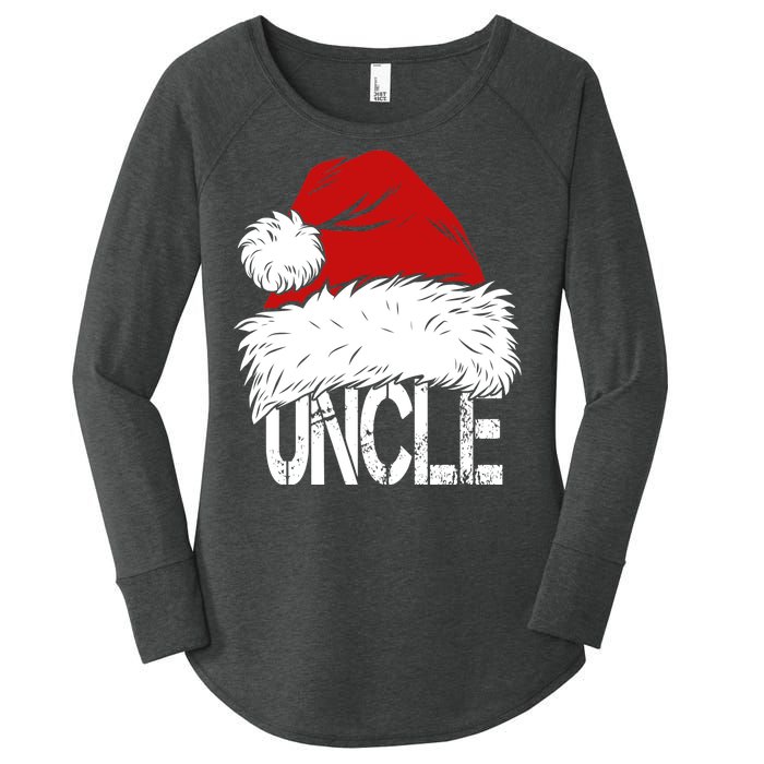 Christmas Santa Hat Uncle Women's Perfect Tri Tunic Long Sleeve Shirt