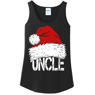 Christmas Santa Hat Uncle Ladies Essential Tank