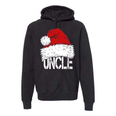 Christmas Santa Hat Uncle Premium Hoodie