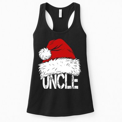 Christmas Santa Hat Uncle Womens Tank Top