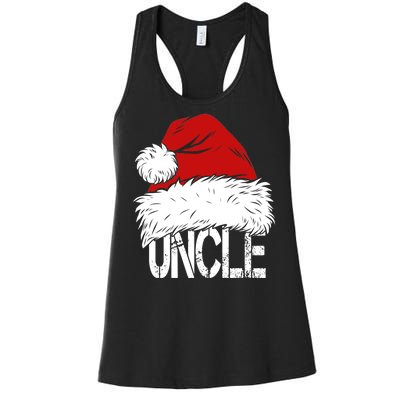 Christmas Santa Hat Uncle Women's Racerback Tank