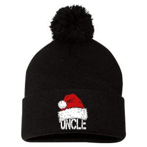 Christmas Santa Hat Uncle Pom Pom 12in Knit Beanie