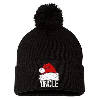 Christmas Santa Hat Uncle Pom Pom 12in Knit Beanie