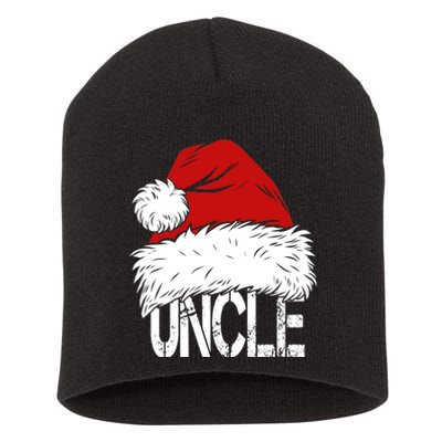 Christmas Santa Hat Uncle Short Acrylic Beanie