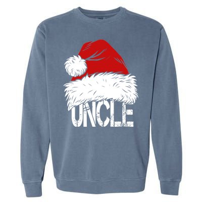 Christmas Santa Hat Uncle Garment-Dyed Sweatshirt