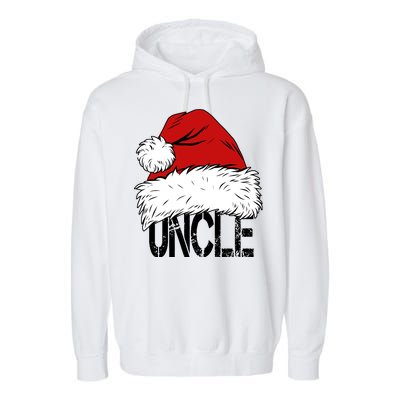 Christmas Santa Hat Uncle Garment-Dyed Fleece Hoodie