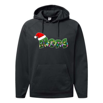 Christmas Santa Pops  Performance Fleece Hoodie