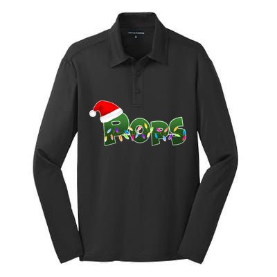 Christmas Santa Pops  Silk Touch Performance Long Sleeve Polo