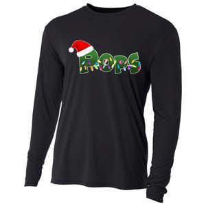 Christmas Santa Pops  Cooling Performance Long Sleeve Crew