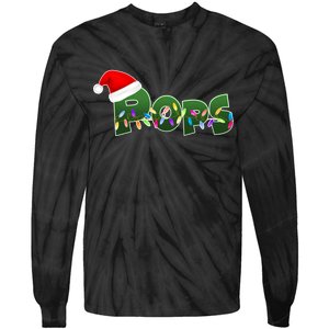 Christmas Santa Pops  Tie-Dye Long Sleeve Shirt