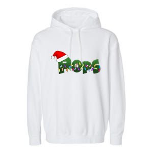 Christmas Santa Pops  Garment-Dyed Fleece Hoodie