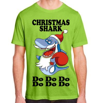 Christmas Santa Shark Do Do Do Adult ChromaSoft Performance T-Shirt