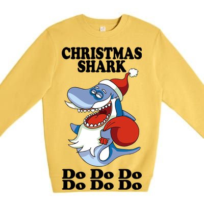 Christmas Santa Shark Do Do Do Premium Crewneck Sweatshirt