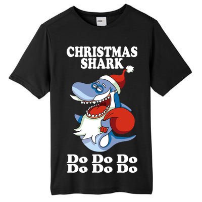 Christmas Santa Shark Do Do Do Tall Fusion ChromaSoft Performance T-Shirt