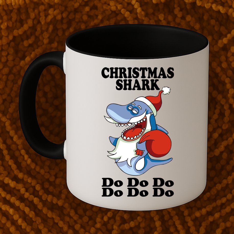 Christmas Santa Shark Do Do Do Mug