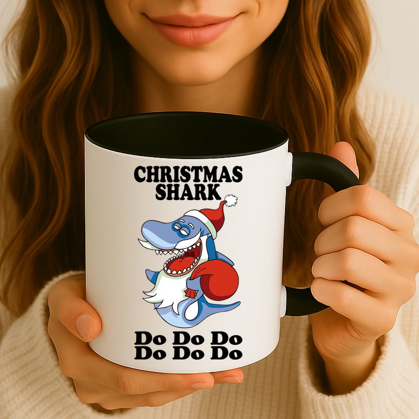 Christmas Santa Shark Do Do Do Mug