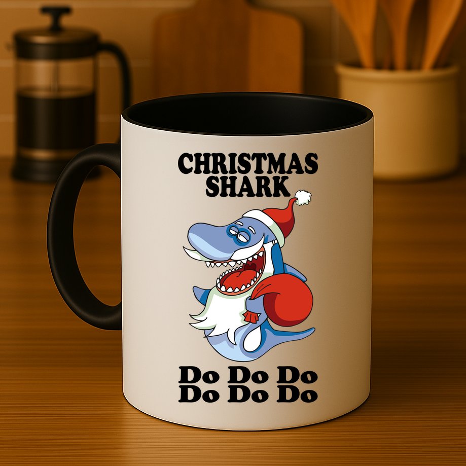 Christmas Santa Shark Do Do Do Mug