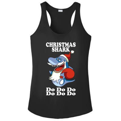 Christmas Santa Shark Do Do Do Ladies PosiCharge Competitor Racerback Tank