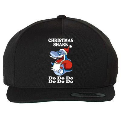 Christmas Santa Shark Do Do Do Wool Snapback Cap