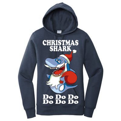 Christmas Santa Shark Do Do Do Women's Pullover Hoodie