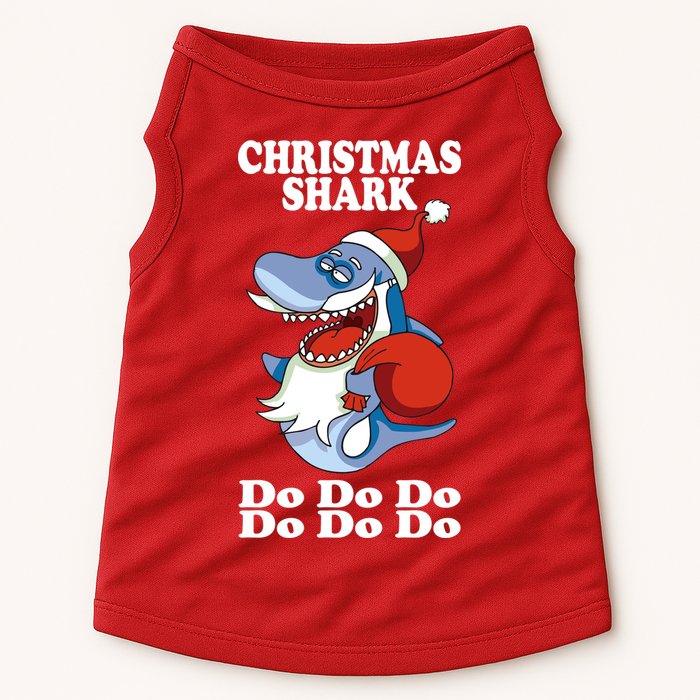 Christmas Santa Shark Do Do Do Doggie Tank
